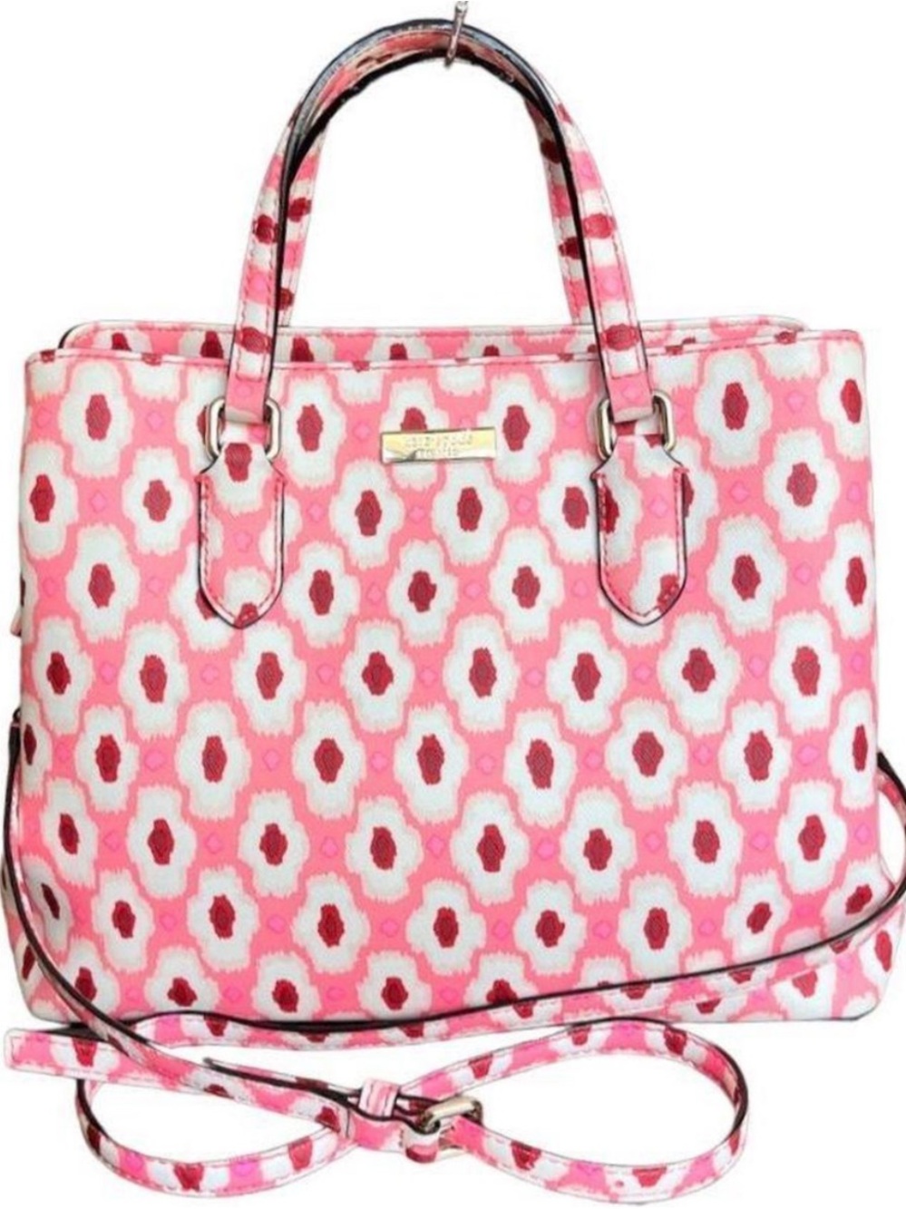 Kate Spade Laurel Way Evangelie satchel in the Ikat Posey print nwot